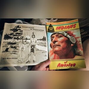 2 Vintage 60's Indians of America Books - Souvenir